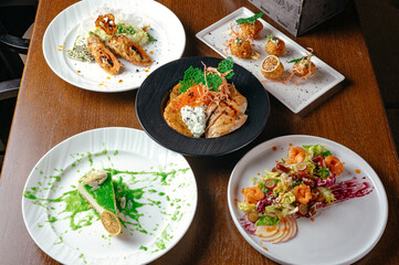 restaurant food. restaurant menu. photos for the menu