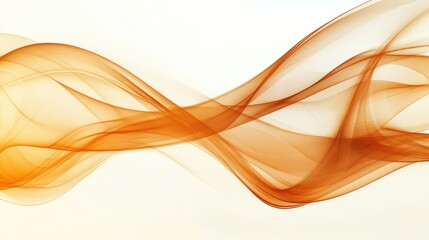 Abstract Orange Wave: A Symphony of Fluid Forms