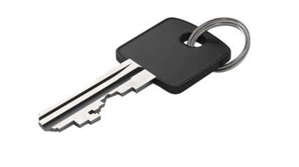 Hotel Key Card on White Background for Professional Use