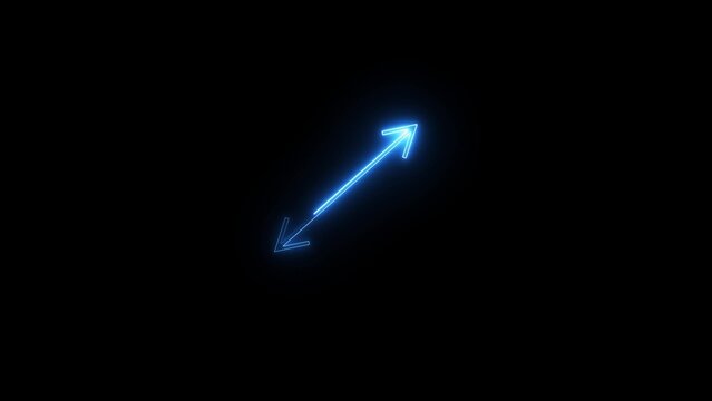 neon two ways arrow icon 