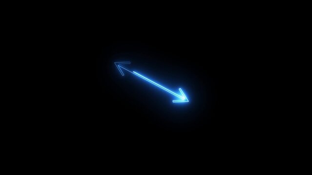 neon two ways arrow icon 