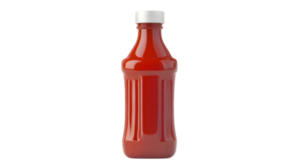 Professional Ketchup Bottle Isolated on White Background for Graphic Design Projects