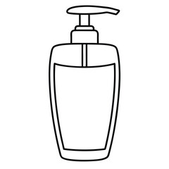 set of cosmetic bottles