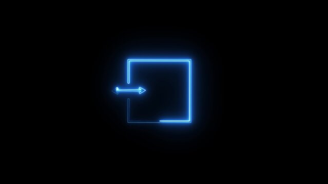 neon two direction arrow icon