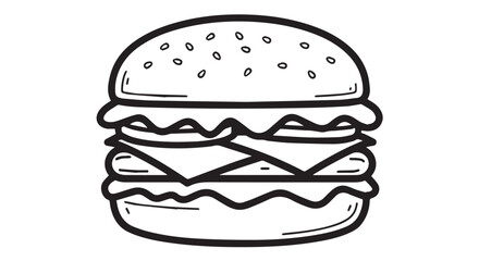 burger icon isolated on white background. Modern and editable burger icon. Simple icons vector illustration. Burger vector icon 


