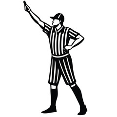 Tennis Line Judge Making Call