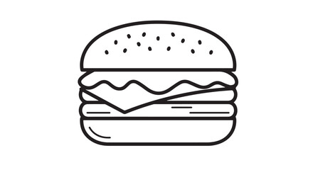 burger icon isolated on white background. Modern and editable burger icon. Simple icons vector illustration. Burger vector icon 

