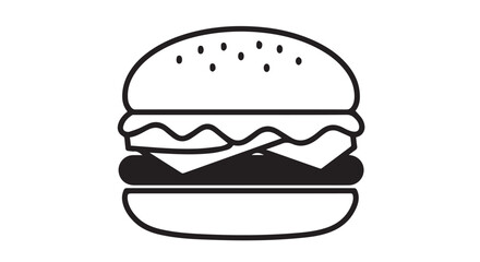 burger icon isolated on white background. Modern and editable burger icon. Simple icons vector illustration. Burger vector icon 

