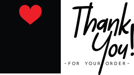 Thank You for Your Order. Elegant Thank You for Your Order Design with Stylish Graphics. Sophisticated Thank You for Your Purchase Image with Modern Elements. Chic Thank You for Your Order Graphic