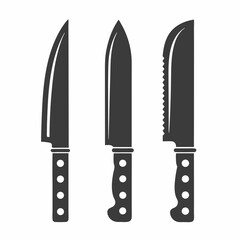 Minimalist Knife Graphic Illustration Vector Design Set.