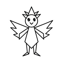 Character with Paper Wings