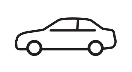 Car icon set in linear style. Transport symbol. Vector illustration. Car icon 
