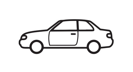 Car icon set in linear style. Transport symbol. Vector illustration. Car icon 
