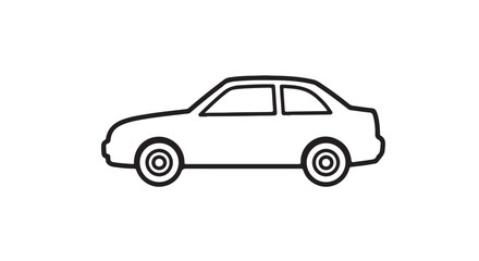 Car icon set in linear style. Transport symbol. Vector illustration. Car icon 
