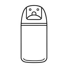 vector illustration of a set of cosmetic containers