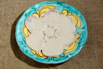 italian original veal with tuna sauce