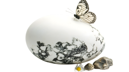 Crisp White Egg on White Background - Professional Isolated Photo Concept