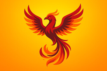 Fototapeta premium vector illustration of an Phoenix