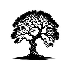 Stunning Tree Silhouette Vector Illustration