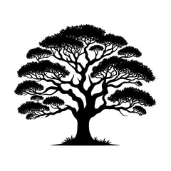 Stunning Tree Silhouette Vector Illustration