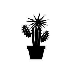 Cactus Silhouette Vector Illustration