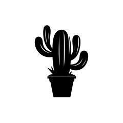 Cactus Silhouette Vector Illustration