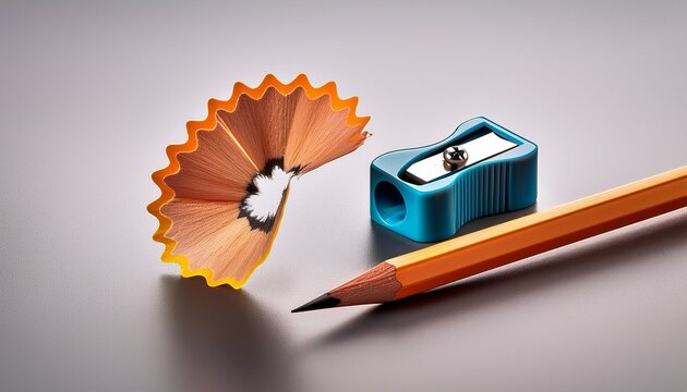 pencils and sharpener