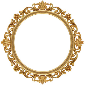 Ornate vintage frame with intricate floral designs, ideal for displaying artwork or photographs.