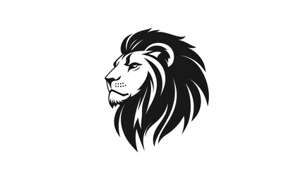 Fototapeta premium Profile Lion Head Graphic Design