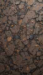 Dry cracked earth texture rich browns deep shadows. AI Generated