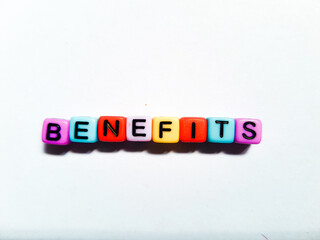 Multi-colored blocks arranged to form the words showcasing the concept.