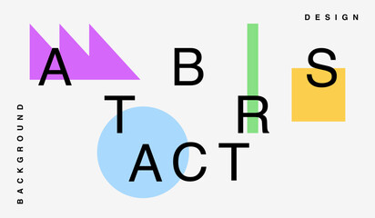 Modern minimalist abstract background design