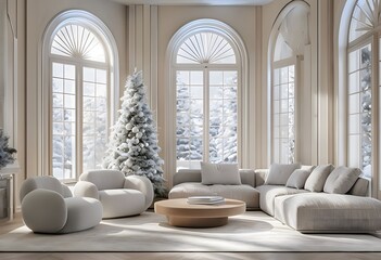 Stylish and modern interior space featuring contemporary furniture, natural lighting, and minimalist decor. Ideal for home design, real estate, lifestyle, and architecture concepts
