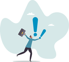 Story telling, speak out loud to draw attention and interest, fact important information or secret, caution and alert call.character for design.