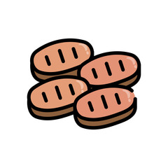 Grilled Meat Filled