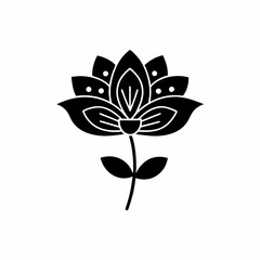 creative details Single flower icon Vector Illustration