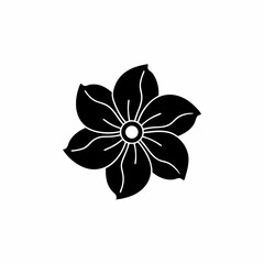 Obraz premium creative details Single flower icon Vector Illustration