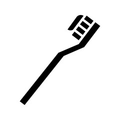 Toothbrush icon on white background