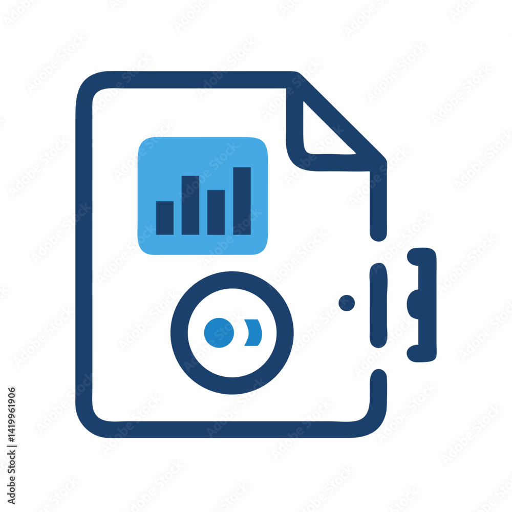 Aufkleber MP3 File Icon Representing Digital Audio Format and Compressed Music File