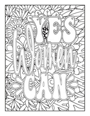 Womens Day Quotes Coloring Pages. hand drawn alphabet