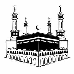 silhouette of the church