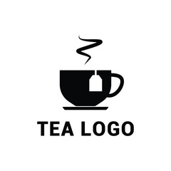 tea logo design vector template