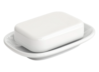 Soap in ceramic plate