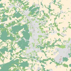 City map of Gera, Germany