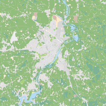 City map of Roanne, France