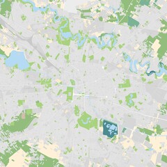 city map of Bucharest, Romania 