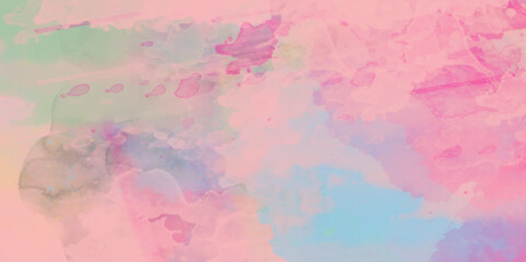 2d illustration. Artistic background image. Abstract painting on canvas, Soft watercolor wallpaper. . Pastel colors dabbed background. watercolor textured colorful gradient background .