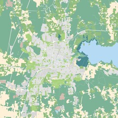 City map of Orebro, Sweden 