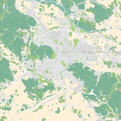 City map of Ljubljana, Slovenia 