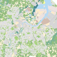 city map of Middlesbrough, UK